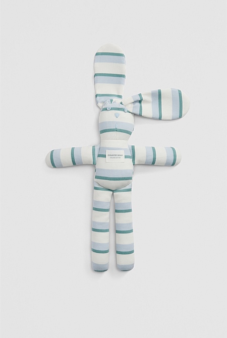 Organically Grown Cotton Stripe Bunny