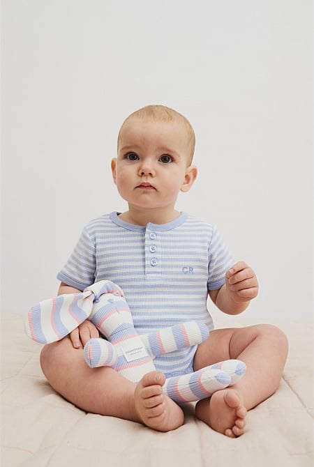 Waffle Short Sleeve Bodysuit