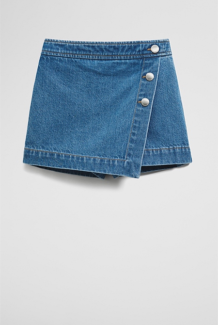 Denim Skort