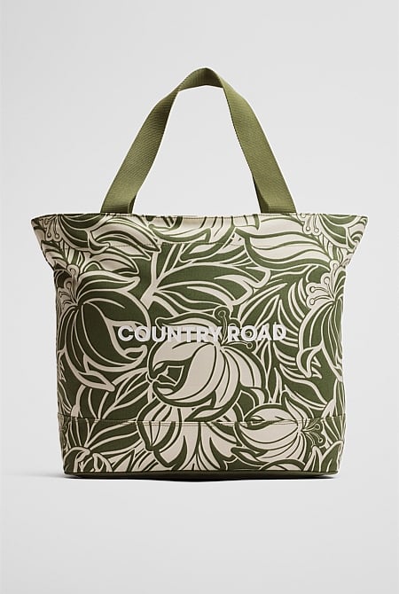 Palm Print Logo Shopper