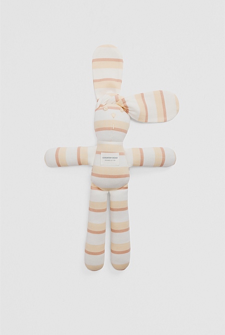 Organically Grown Cotton Stripe Rib Bunny