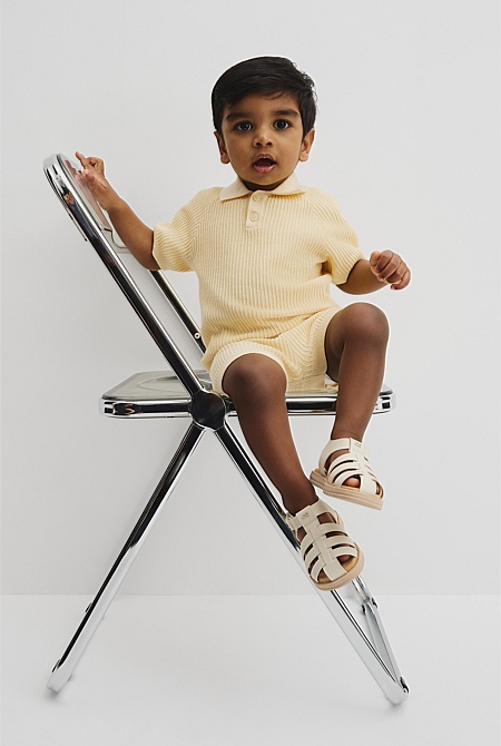 Organically Grown Cotton Knit Polo