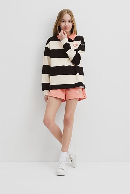 Teen Stripe Rugby Top