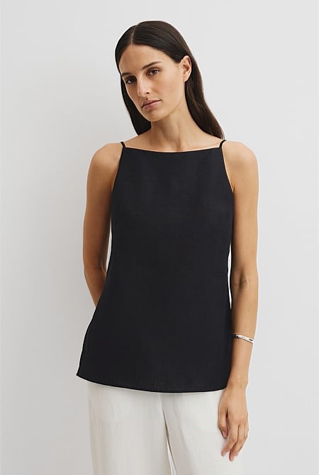 Organically Grown Linen Longline Cami