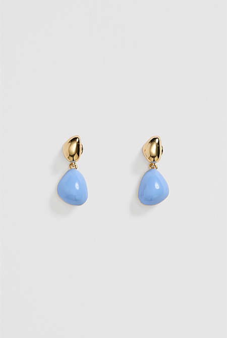 Enamel Drop Earring
