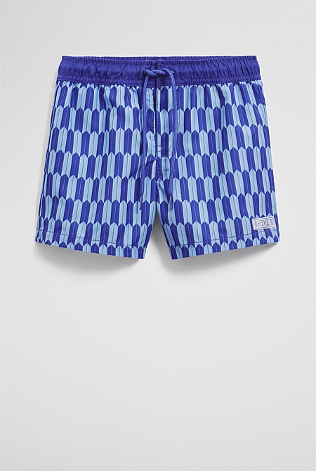 Geometric Board Short