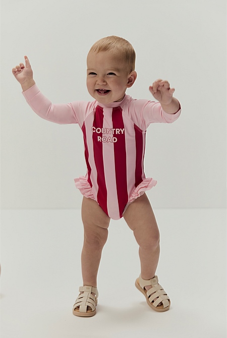 Block Stripe Swimsuit