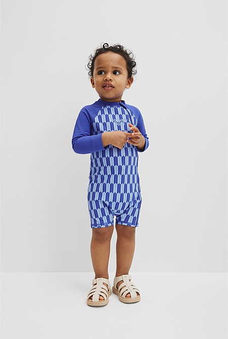 Geometric Logo Swimsuit