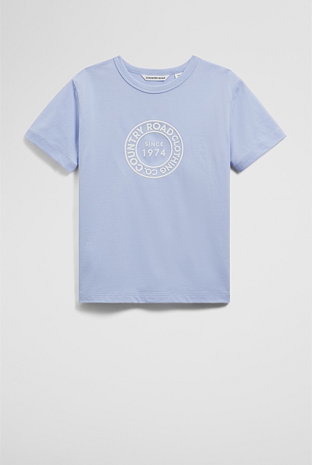 Australian Cotton Oversized Logo T-Shirt
