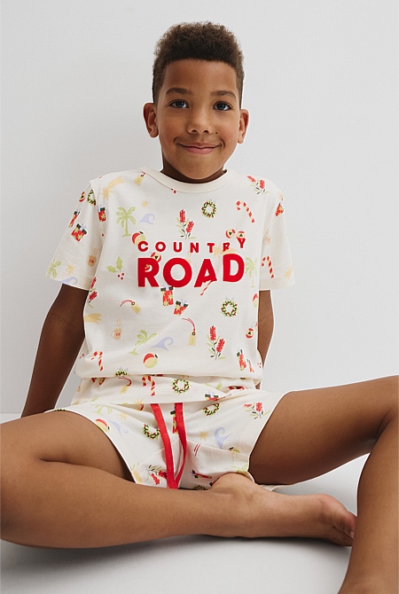 Festive Print Pyjama Set