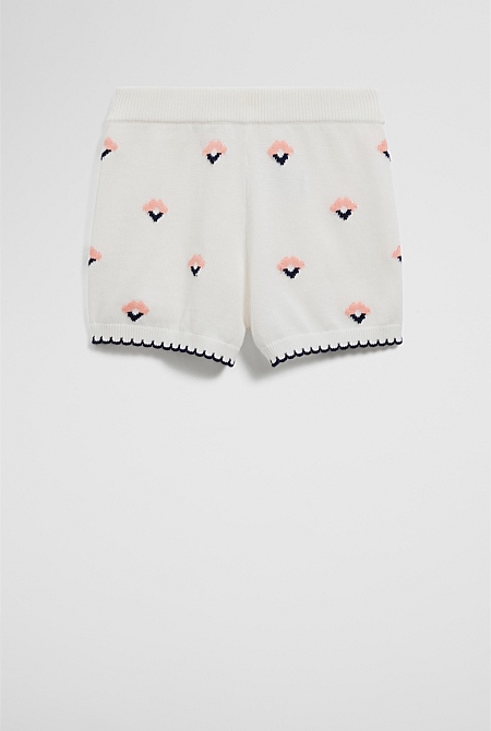 Flower Knit Shorts