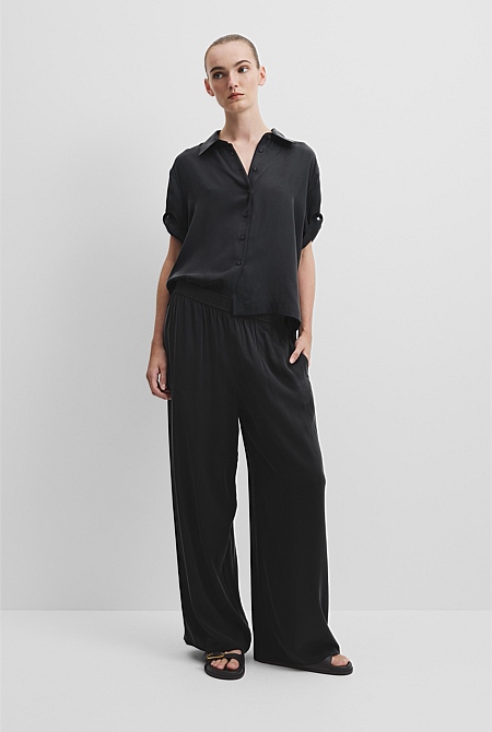 Pull On Cupro Pant