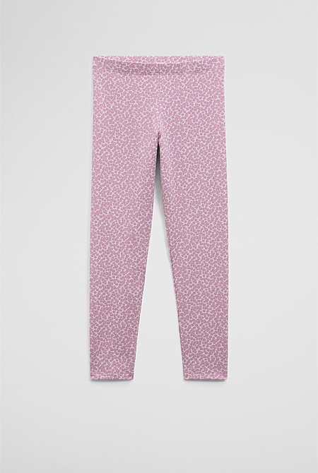 Organically Grown Cotton Blend Heart Legging