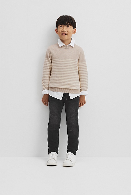 Stripe Country Road Logo Knit