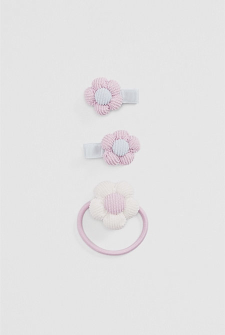 Flower Hair Pack Of 3