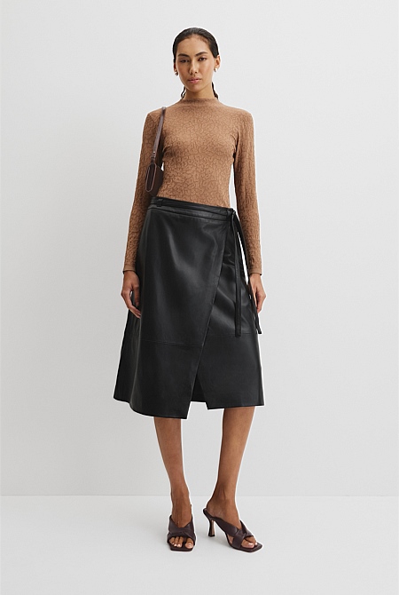 Animal Jacquard Knit Top