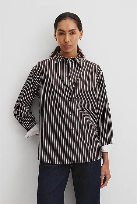Australian Cotton Classic Stripe Shirt