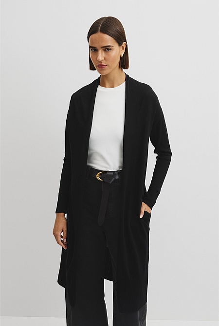 Lightweight Merino Longline Cardigan