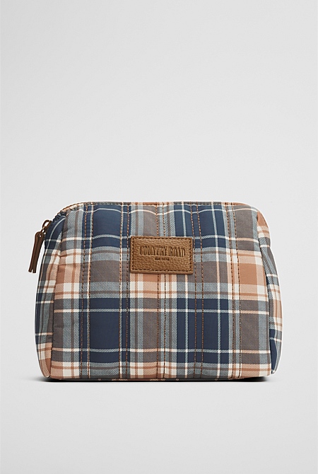 Check Wash Bag
