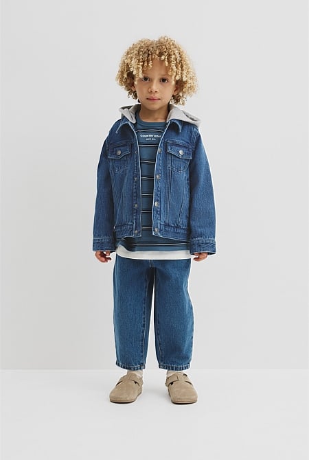 Hooded Denim Jacket
