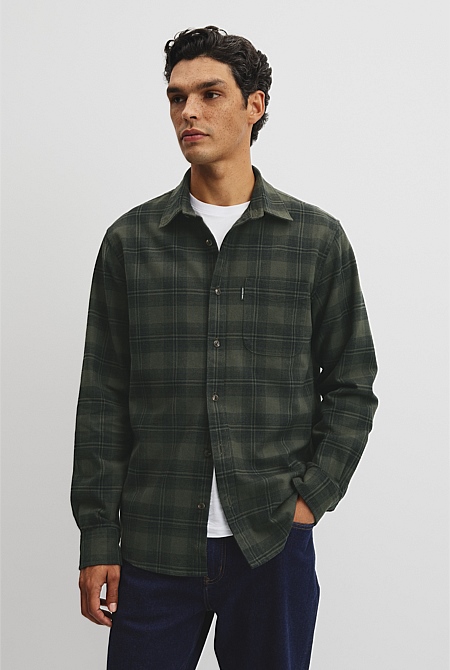 Regular Fit Flannel Check Shirt