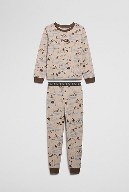Australian Cotton Bear Print Pyjama