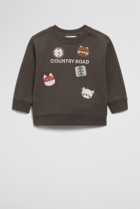 Organically Grown Cotton Woodlands Logo Sweat