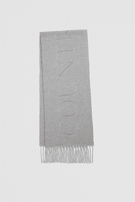 Alpaca Blend Herringbone Scarf