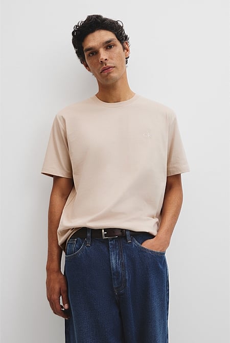 Short Sleeve Australian Cotton Country Road Modern Logo T-Shirt