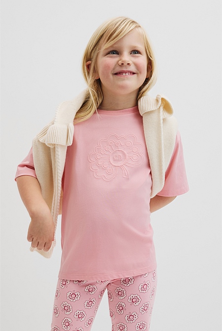 Short Sleeve Poppy Osize T-Shirt