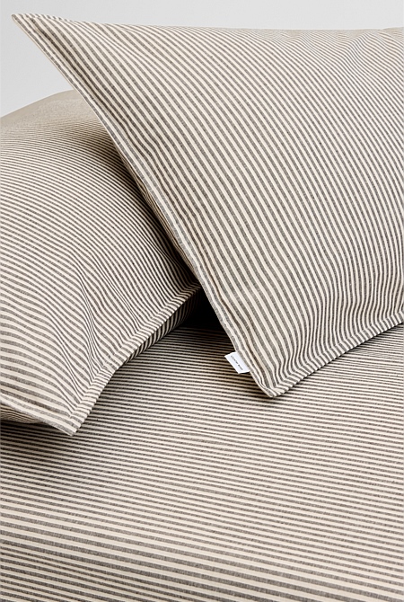 Brae Australian Cotton Stripe Queen Fitted Sheet