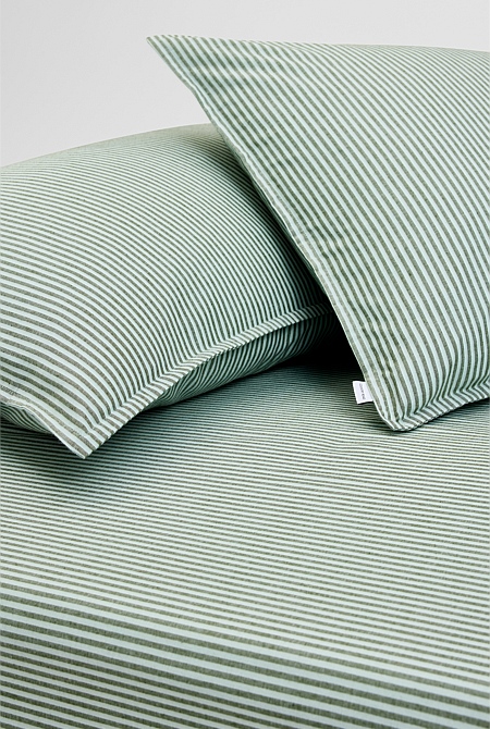 Brae Australian Cotton Stripe Queen Fitted Sheet