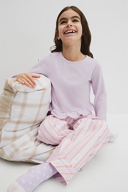 Long Sleeve Stripe Sleep Set