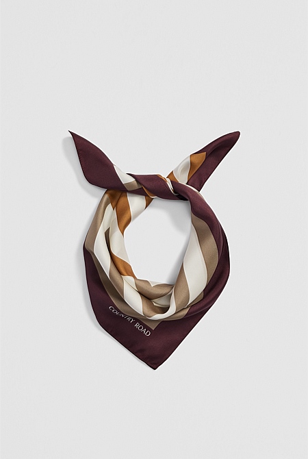 Silk Stripe Scarf