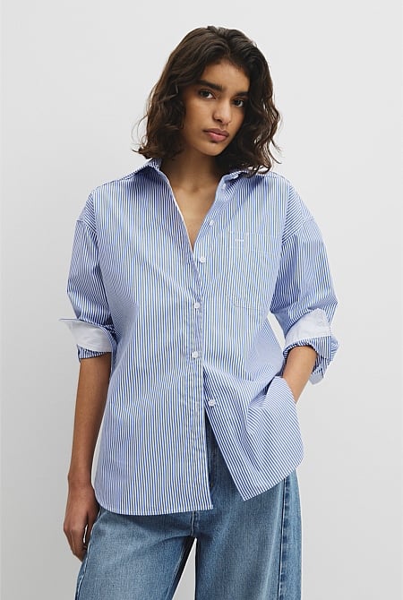 Stripe Poplin Shirt