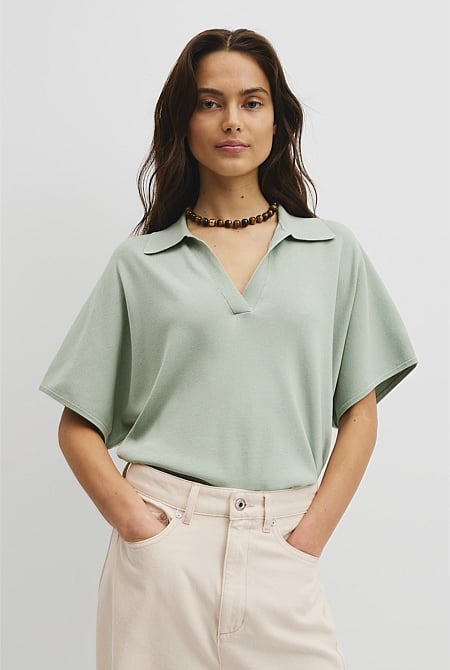 Compact Knit Polo