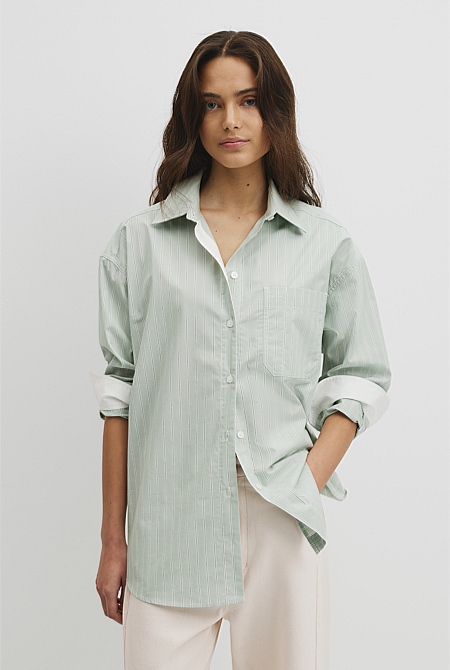 Stripe Poplin Shirt