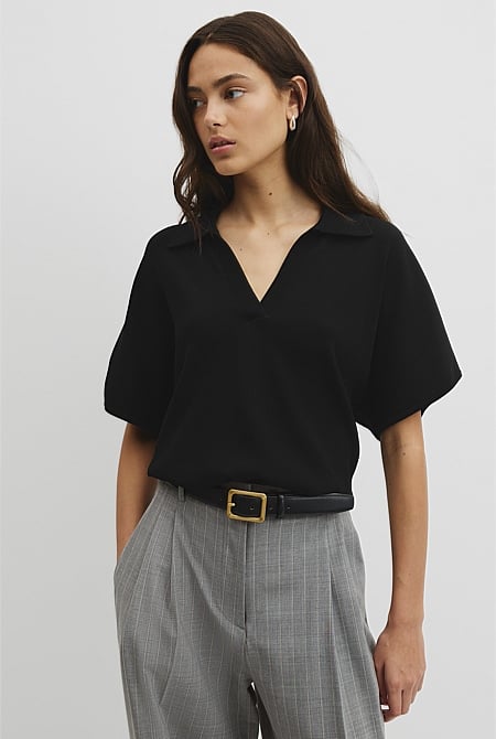 Compact Knit Polo