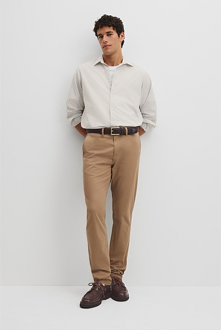 Australian Cotton Tapered Fit Stretch Chino