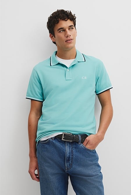 Australian Cotton CR Logo Pique Polo