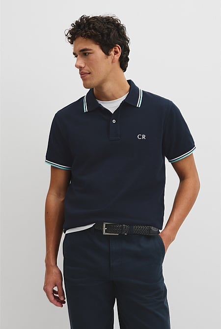 Australian Cotton CR Logo Pique Polo