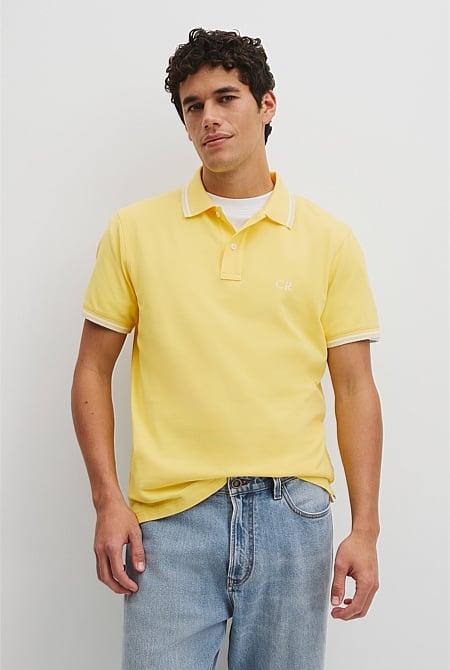Australian Cotton CR Logo Pique Polo