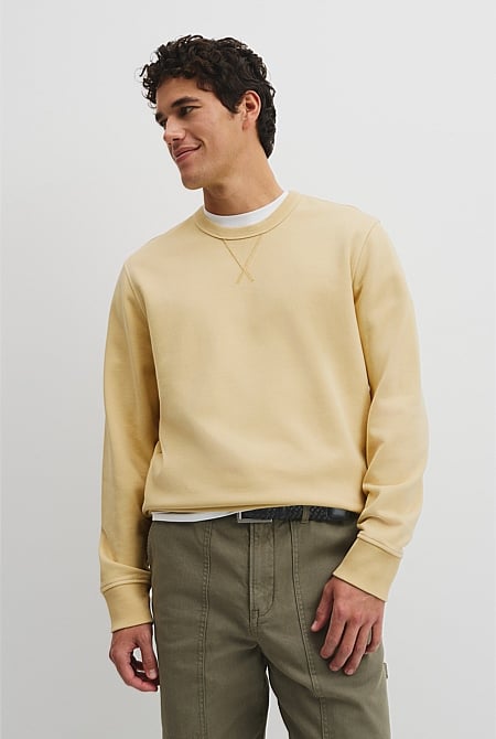 Australian Cotton Garment Dyed Workwear Crew Sweat