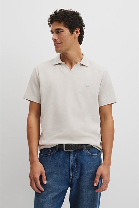 Short Sleeve Waffle Trophy Polo
