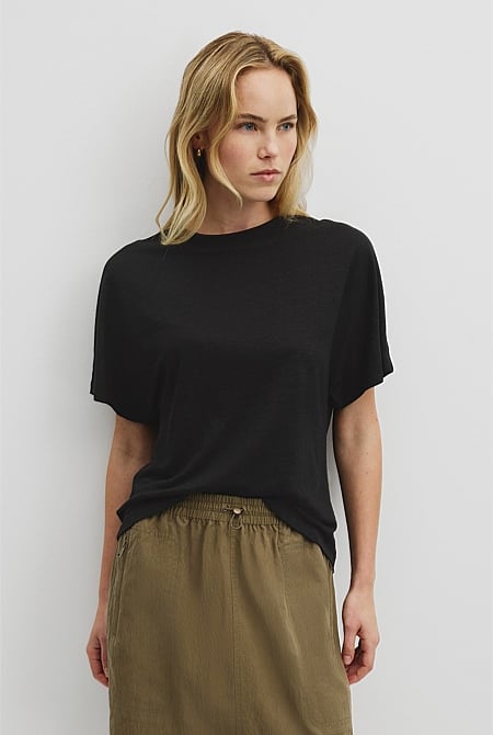 Linen Dolman T-Shirt