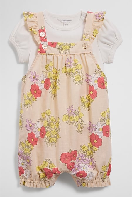 Australian Cotton Short Sleeve Printed Short Set
