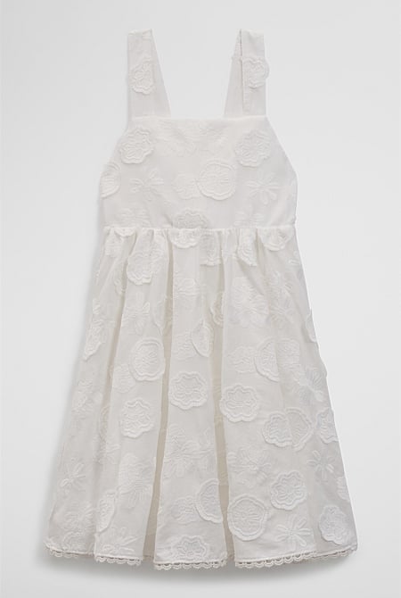 Sleeveless Broderie Dress