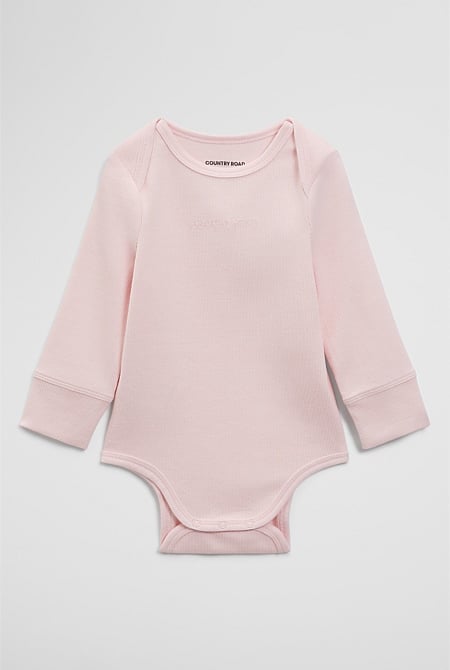 Long Sleeve Envelope Rib Bodysuit