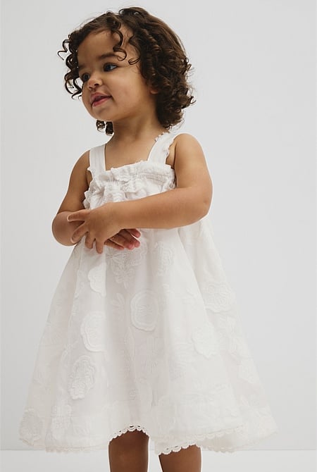 Sleeveless Broderie Romper Dress