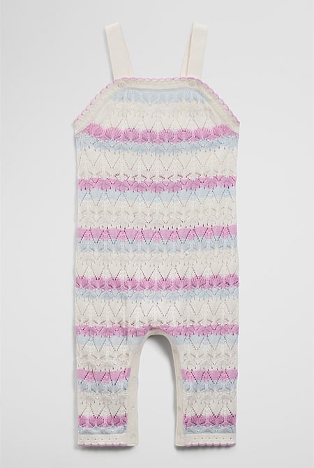 Australian Cotton Sleeveless Knit Overalls